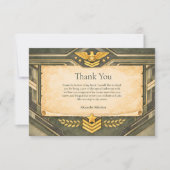 Classic Military Graduation Ceremony サンキューカード (正面)