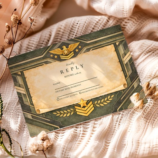 Classic Military Graduation Ceremony 出欠カード