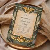 Classic Military Graduation Ceremony 招待状