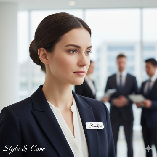 Classic Minimal Personalized Typography Custom 名札