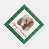 Classic Minimal Table Setting Winter Scene Napkins (コーナー)