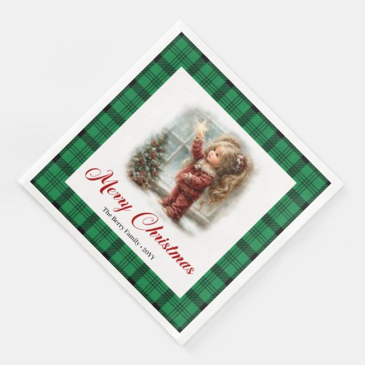 Classic Minimal Table Setting Winter Scene Napkins (コーナー)