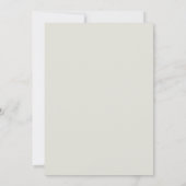 Classic Minimalist Beige Parent Name Wedding 招待状 (裏面)