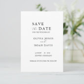 CLASSIC MINIMALIST ELEGANT SAVE THE DATE セーブザデート (スタンド正面)