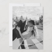 Classic Minimalist New Years Newlywed Photo シーズンカード (正面)