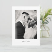 Classic Minimalist Wedding Thank You Card サンキューカード (スタンド正面)