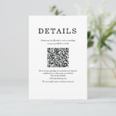 Classic Minimalist White & black Enclosure Card エンクロージャーカード (スタンド正面)