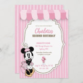 Classic Minnie ice cream shop invitation (正面/裏面)