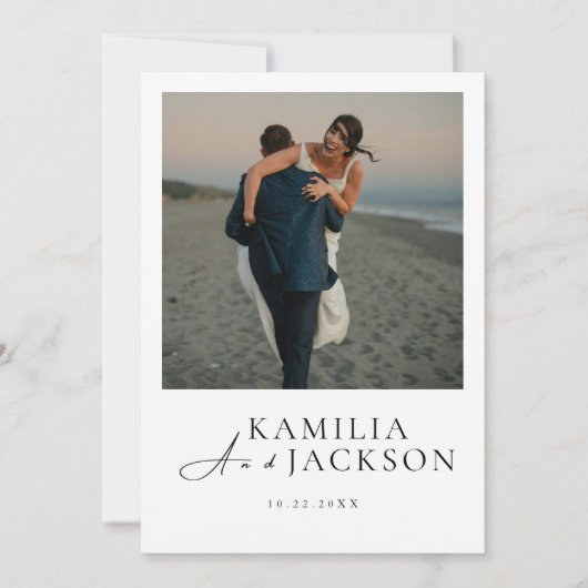 Classic Modern Invitation - Elegant And Minimalist 招待状 (正面)