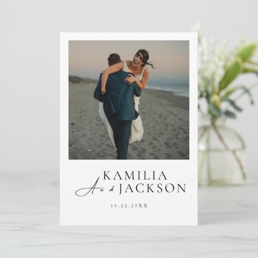 Classic Modern Invitation - Elegant And Minimalist 招待状 (スタンド正面)