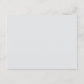 Classic Modern Ivory and Blush Floral エンクロージャーカード (裏面)