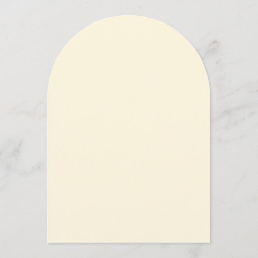 Classic Modern Ivory Birds Romantic Wedding Arch 招待状 (裏面)