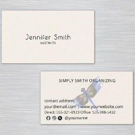 Classic Modern Professional Simple Dragonfly 名刺