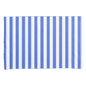 Classic Modern Striped Royal Blue and White 枕カバー (正面右)