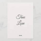 Classic Modern Wedding Invitation | Elegant  招待状 (裏面)