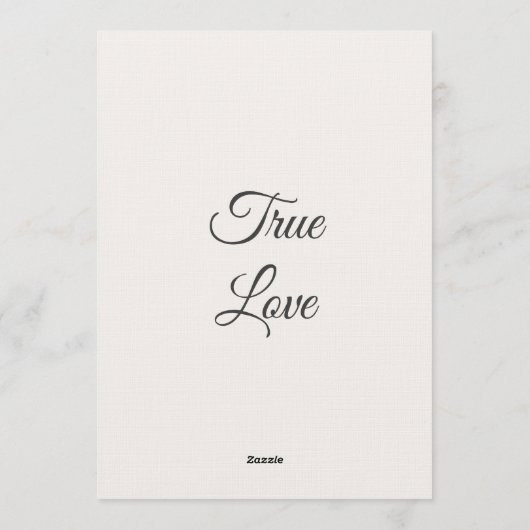 Classic Modern Wedding Invitation | Elegant  招待状 (裏面)