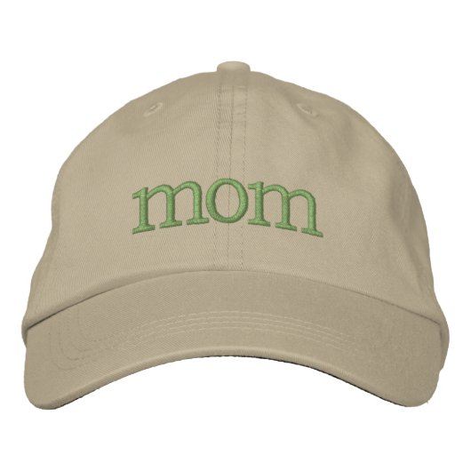 Classic "MOM"  Embroidered Ball Cap 刺繍入りキャップ (正面)