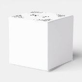 Classic Monogram Elegant Border Wedding フェイバーボックス (裏面サイド)