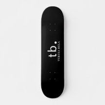 Classic Monogram Elegant Minimal Black White Style