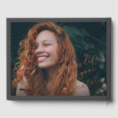 Classic Monogram G And Graduation Cap Grad Party ゲストブック (裏面)