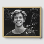 Classic Monogram G And Graduation Cap Grad Party ゲストブック (裏面)