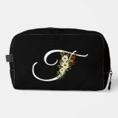Classic monogram  initial red flower mother gift ドップキット (正面)