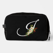 Classic monogram  initial red flower mother gift ドップキット (正面)
