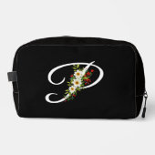 Classic monogram  initial red flower mother gift ドップキット (正面)