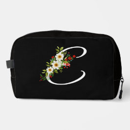 Classic monogram  initial red flower mother gift ドップキット