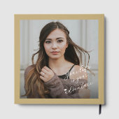 Classic Monogram K And Graduation Cap Grad Party ゲストブック (裏面)