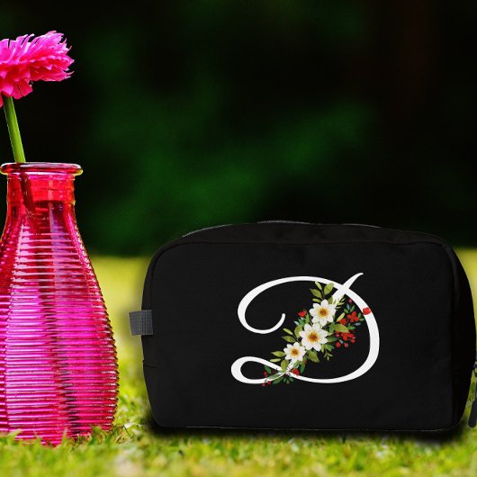 Classic monogram red white flower mother gift ドップキット