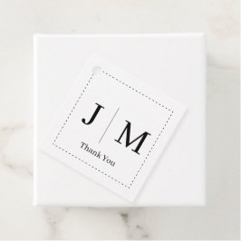 Classic Monogram Wedding Border line フェイバータグ