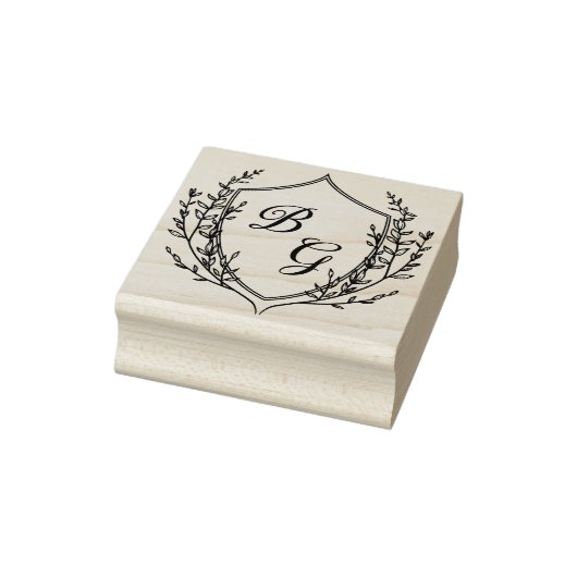 Classic monogram wedding crest ラバースタンプ (スタンプ)