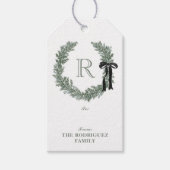 Classic Monogram Wreath Crest ギフトタグ (正面)