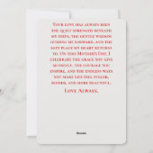 Classic Mother’s Day Floral Design シーズンカード (裏面)