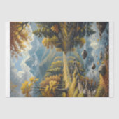 Classic Mountain Landscape Decoupage 薄葉紙 (正面)