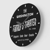 Classic Movie Theater Wall Clock ラージ壁時計 (傾斜)
