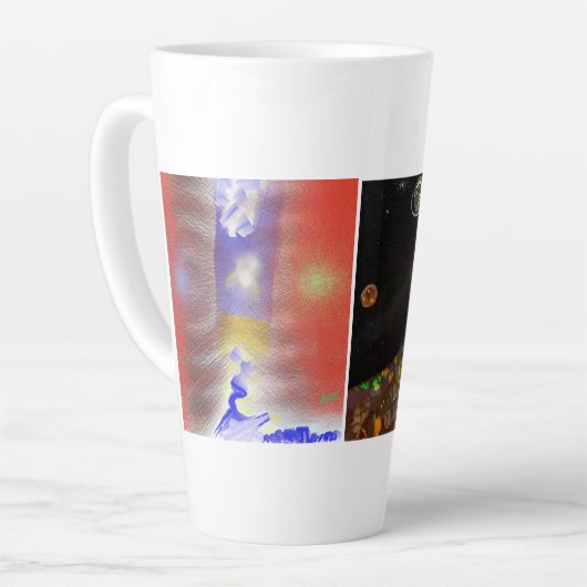 Classic Mug, 11 oz Modern Art カフェラテマグ (左アングル)