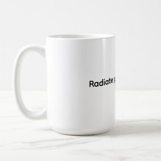 Classic Mug, 11 oz - Radiate positive energy コーヒーマグカップ (左)