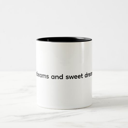 Classic Mug, 11 oz - Sunbeams and sweet dreams. ツートーンマグカップ (中央)