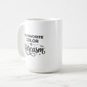Classic Mug 15 oz - 好きな色を皮肉った名言 コーヒーマグカップ (正面左)