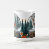Classic Mug 15 oz Woodland Christmas Snow Globe コーヒーマグカップ (中央)