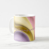 Classic mug in stylish abstract graphic コーヒーマグカップ (正面左)