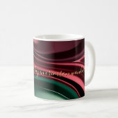 Classic mug in stylish abstract graphic コーヒーマグカップ (正面右)