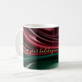 Classic mug in stylish abstract graphic コーヒーマグカップ (正面左)