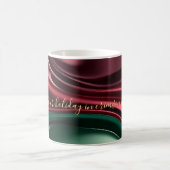 Classic mug in stylish abstract graphic コーヒーマグカップ (中央)