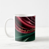 Classic mug in stylish abstract graphic コーヒーマグカップ (左)