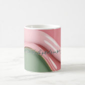 Classic mug in stylish abstract graphic コーヒーマグカップ (中央)