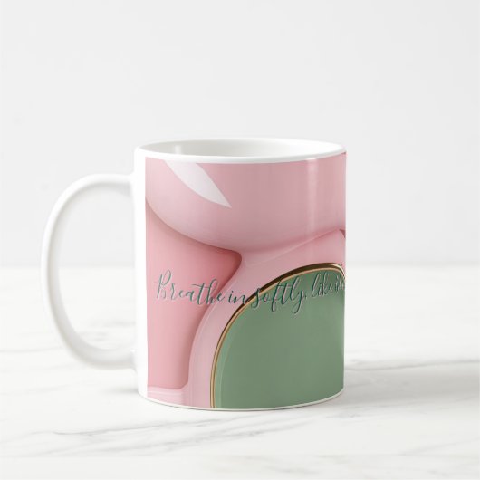 Classic mug in stylish abstract graphic コーヒーマグカップ (左)