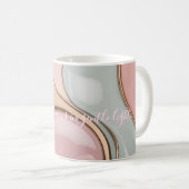 Classic mug in stylish abstract graphic コーヒーマグカップ (正面右)